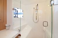 Master shower in starboard hull